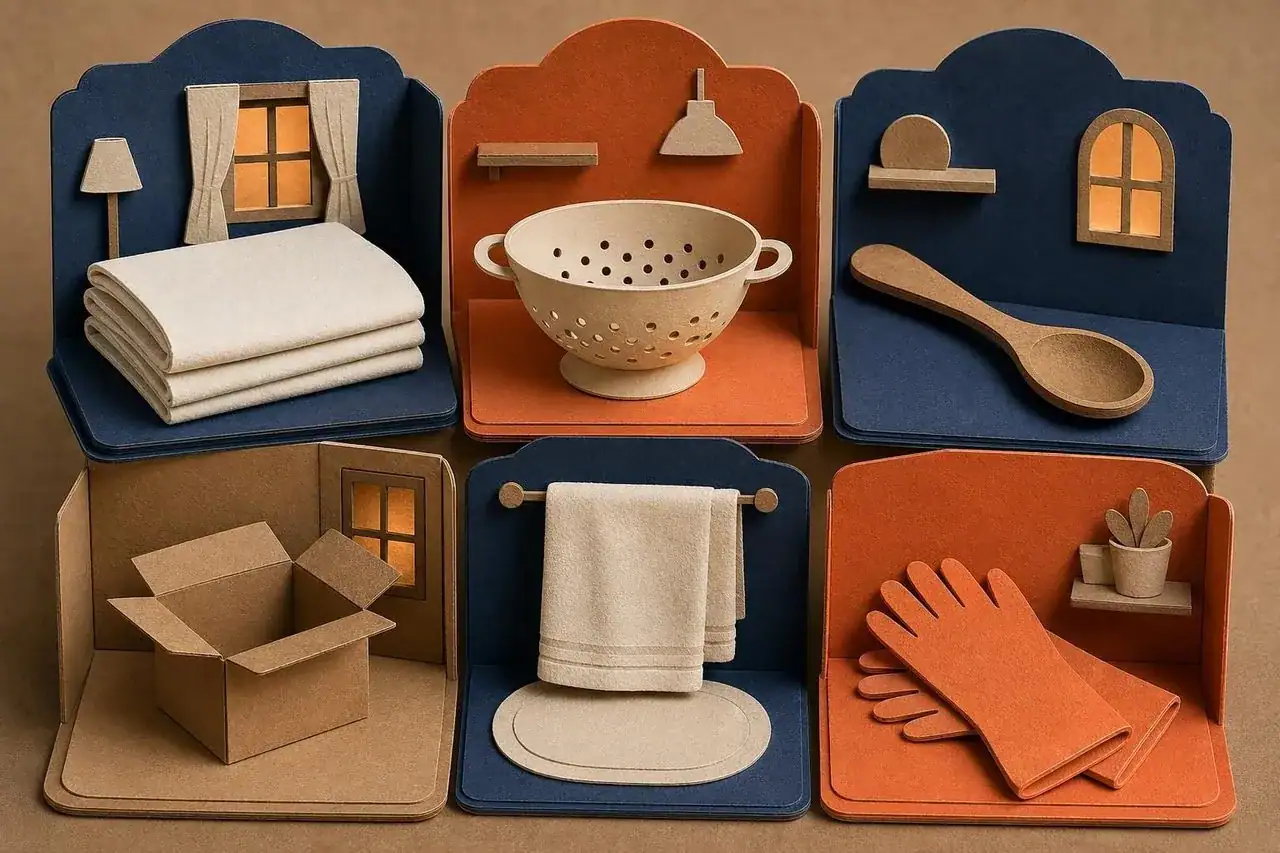 Household items that become costume pieces.