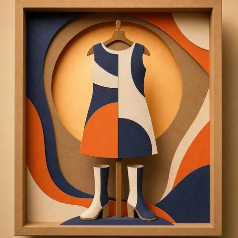 Paper-cut illustration: The mod