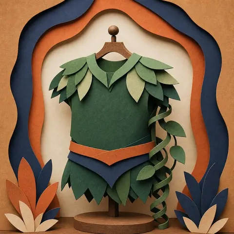 Paper-cut illustration: The plant hero