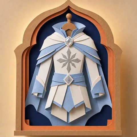 Paper-cut illustration: The ice hero