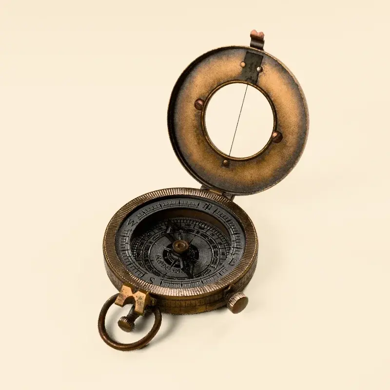 Compass, photographed from every side